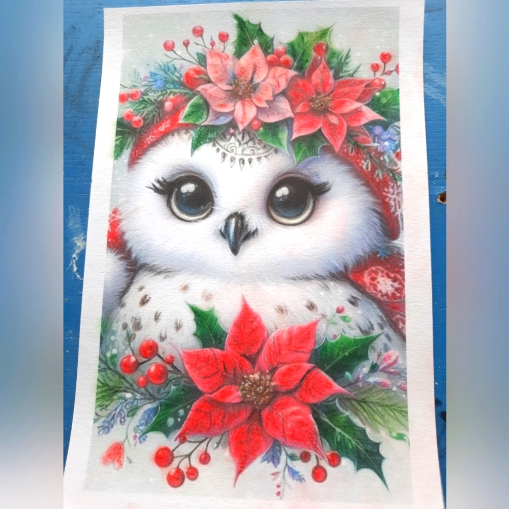 3 For 25$- Hand Drawing Art - 5 X 7 With Enveloppe - Handmade Card Holidays